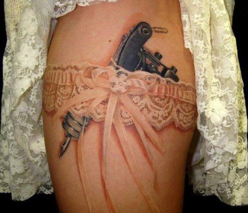 Un arma de tatuaje es una decisión muy audaz