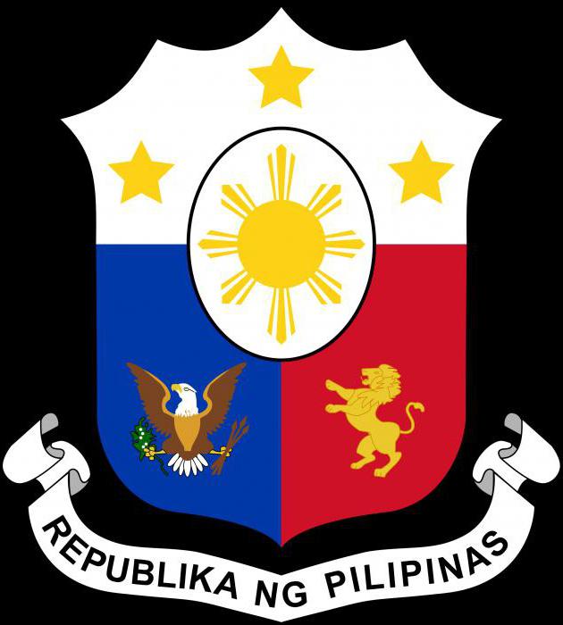 Filipinas: bandera y escudo de armas